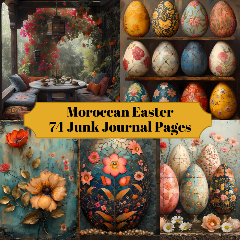 Moroccan Easter Junk Journal Pages - CraftNest