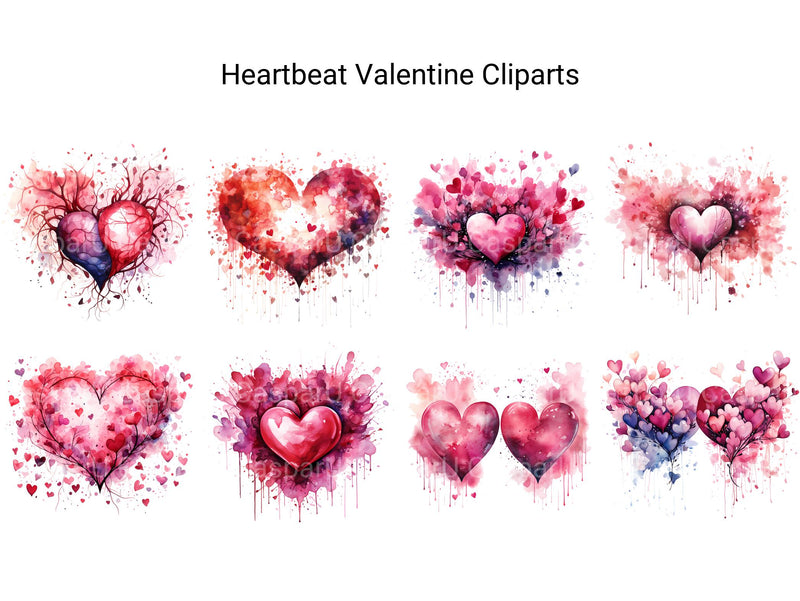 Heartbeat Valentine Clipart - CraftNest