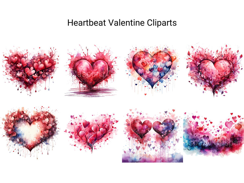 Heartbeat Valentine Clipart - CraftNest