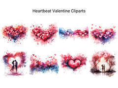 Heartbeat Valentine Clipart - CraftNest