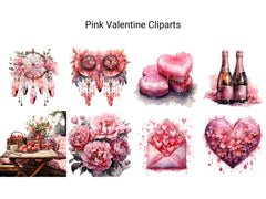 Pink Valentine Clipart - CraftNest