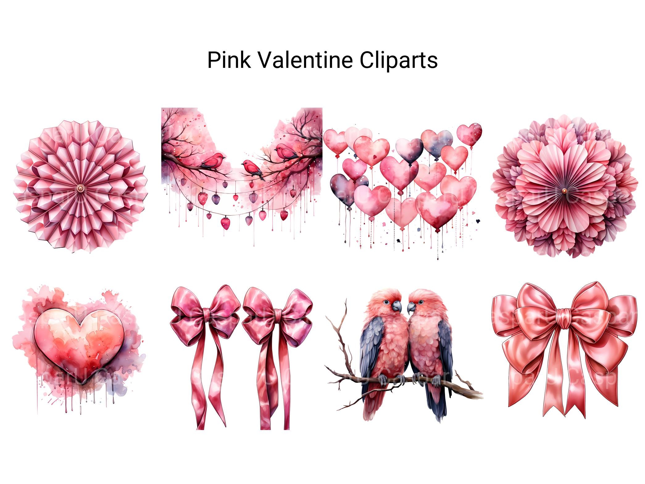 Pink Valentine Clipart - CraftNest