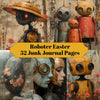 Roboter Ostern Junk Journalseiten