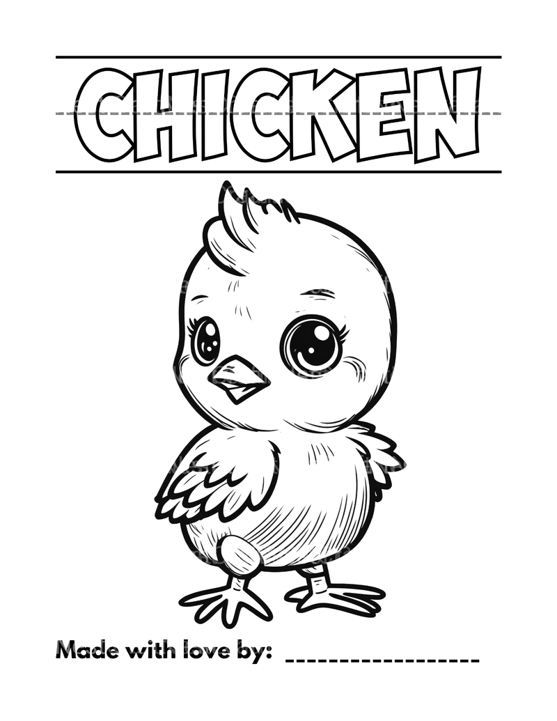 Farmhouse Animal Coloring Book - CraftNest - Digital Crafting and Art