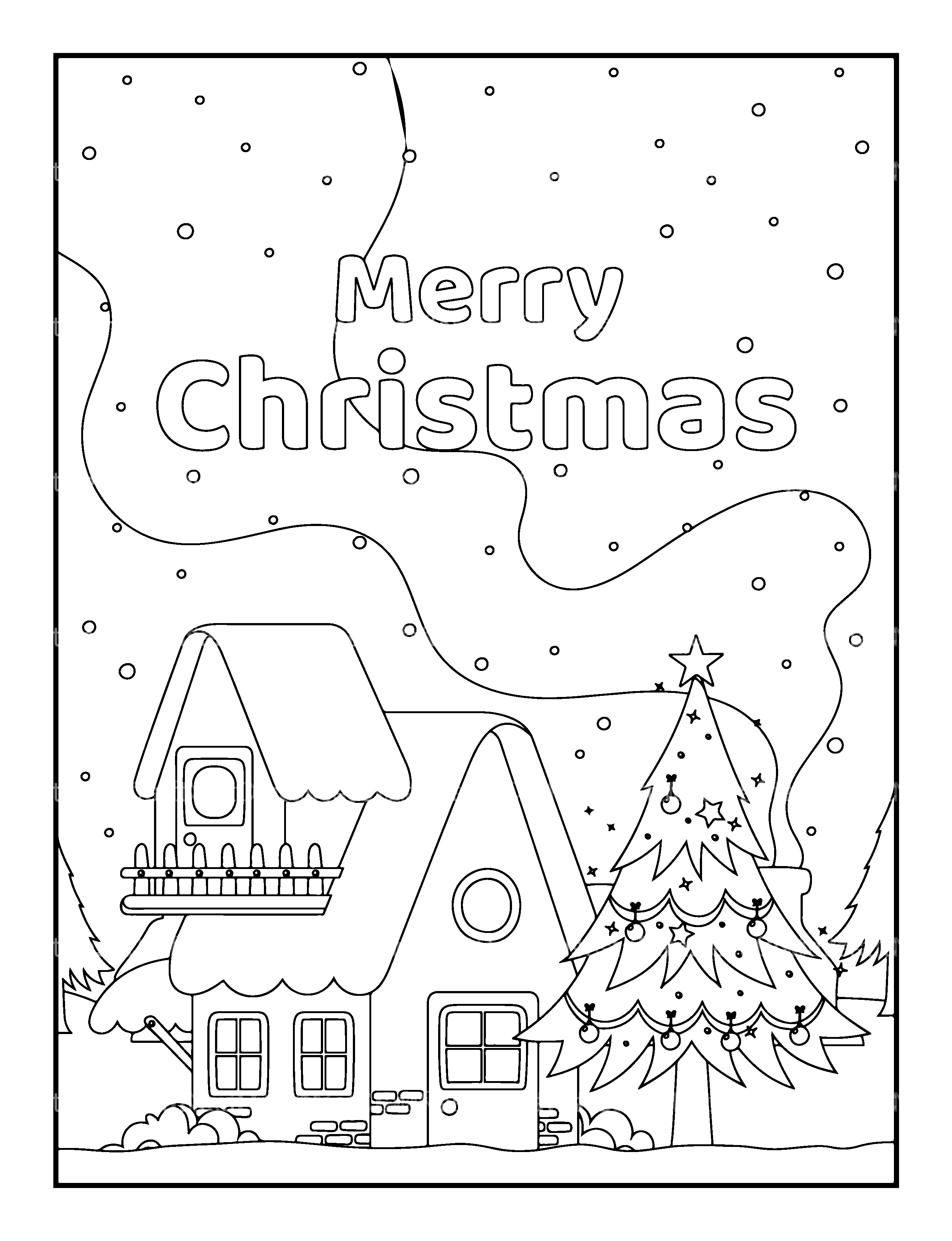 Kids Christmas Coloring Pages Coloring Book 1