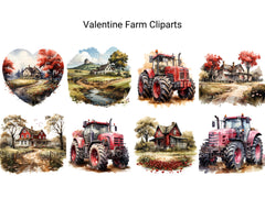 Valentine Farm Clipart - CraftNest