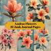 Azaleas Flowers Junk Journalseiten Seiten