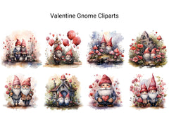 Valentine Gnome Clipart - CraftNest