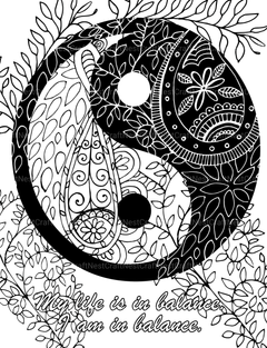 Colorist Heaven Affirmations Coloring Book - CraftNest - Digital Crafting and Art