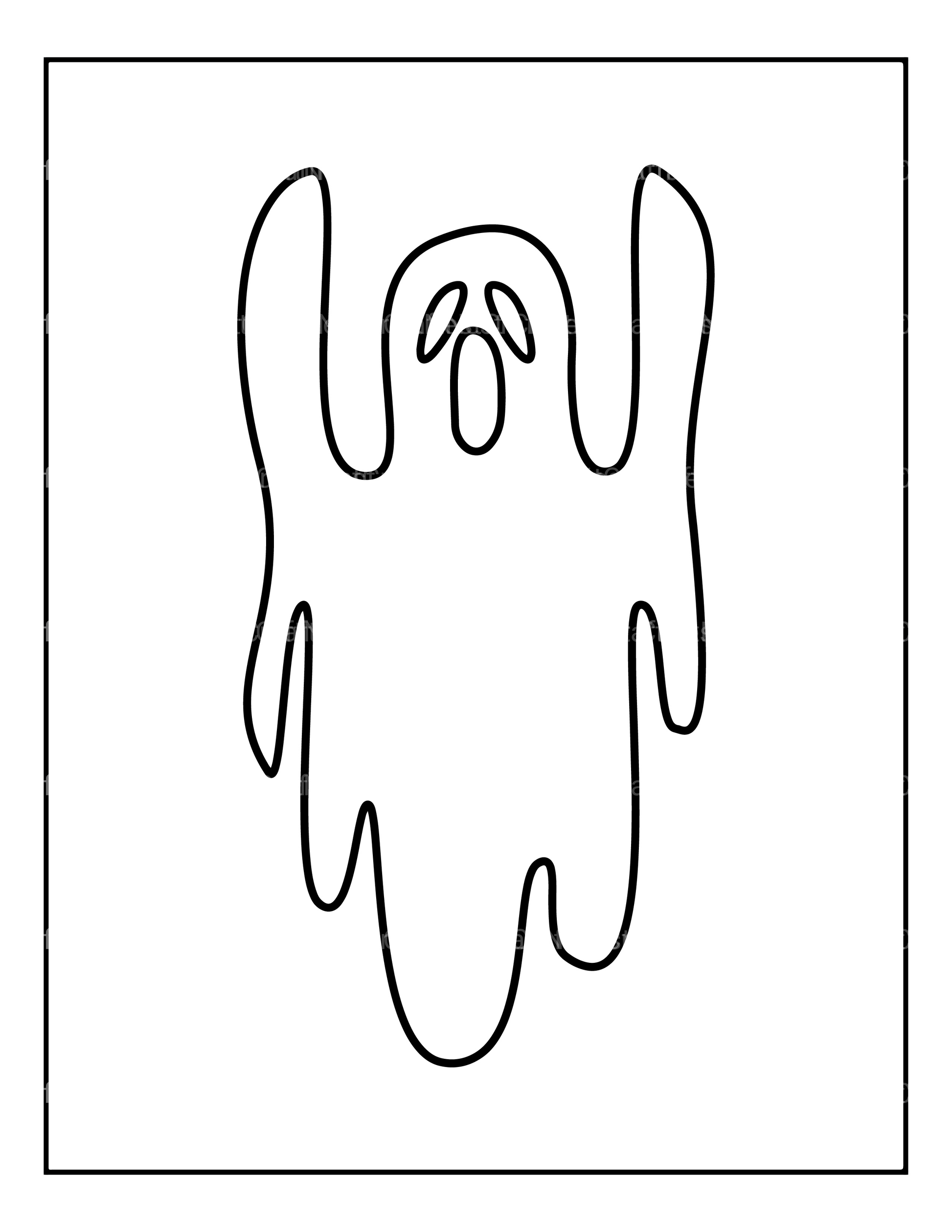 Kids Halloween Ghost Coloring Book 3 - CraftNest - Digital Crafting and Art