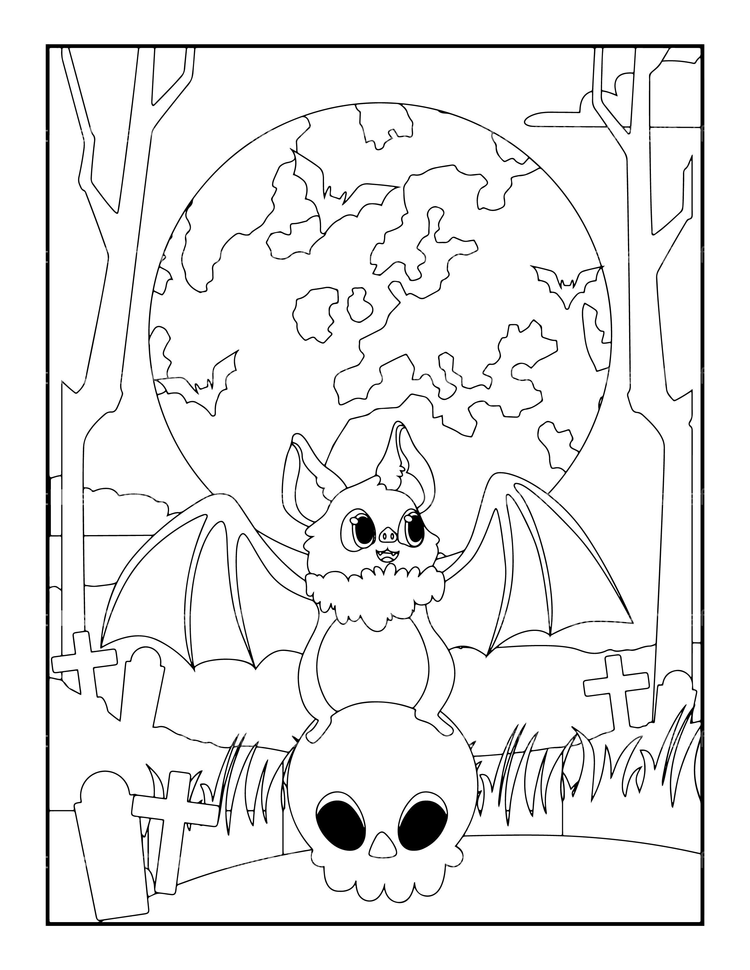 Kids Halloween Ghost Coloring Book - CraftNest - Digital Crafting and Art