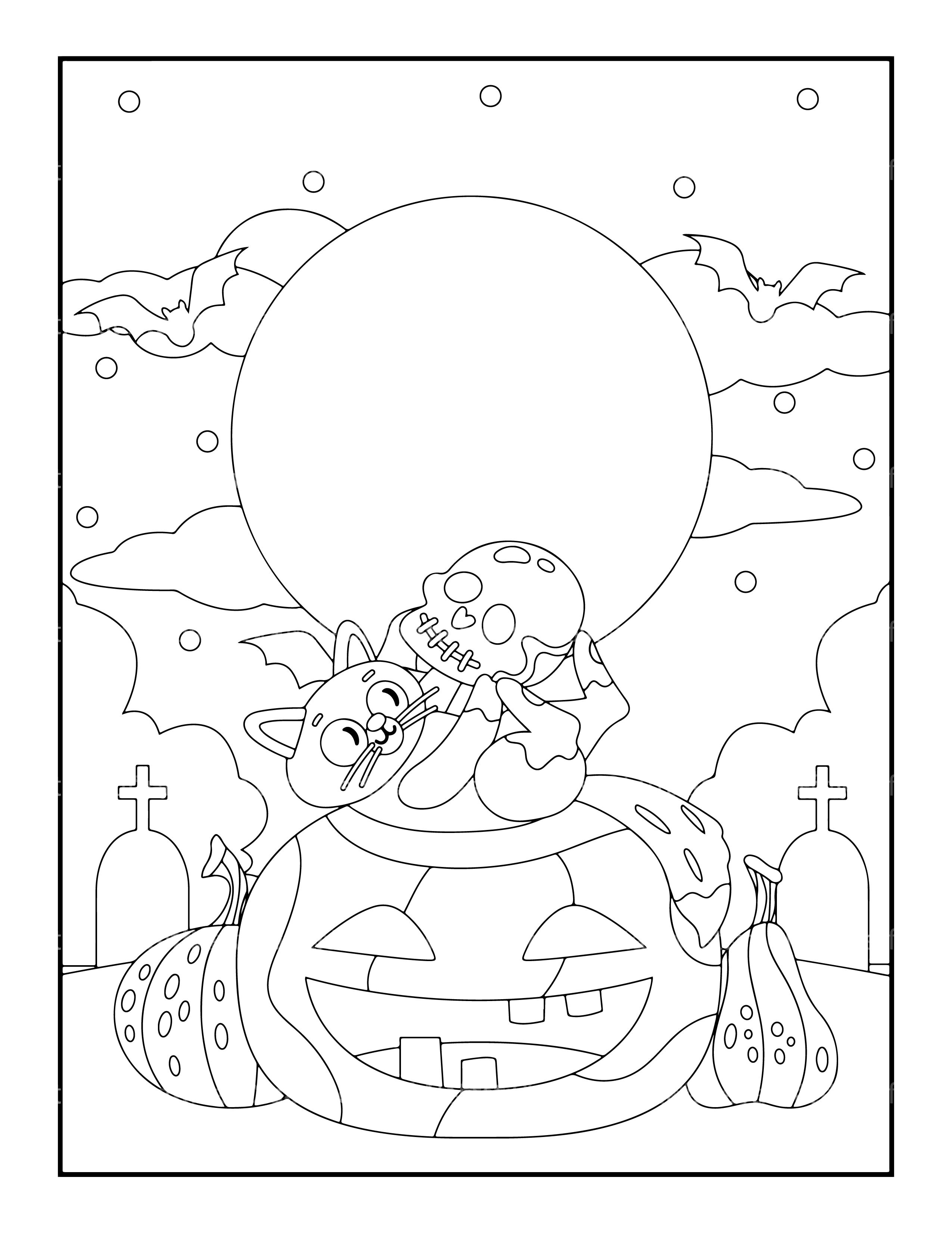 Kids Halloween Ghost Coloring Book - CraftNest - Digital Crafting and Art