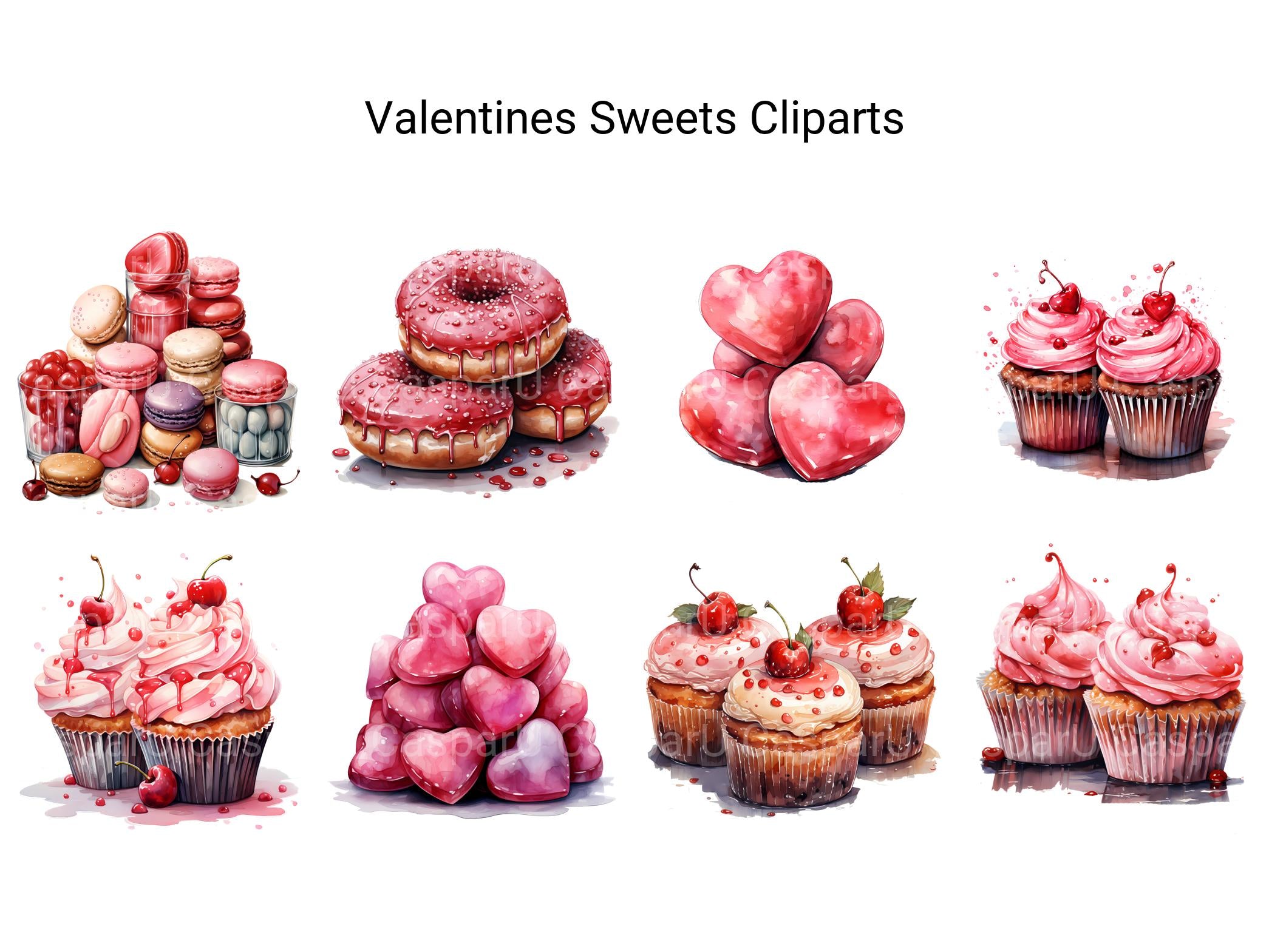 Valentines Sweets Clipart - CraftNest