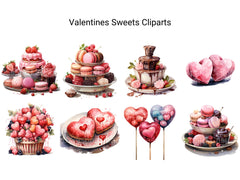 Valentines Sweets Clipart - CraftNest