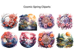 Cosmic Spring Clipart - CraftNest