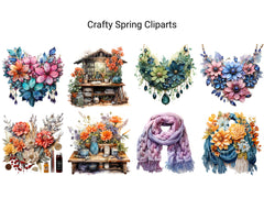 Crafty Spring Clipart - CraftNest