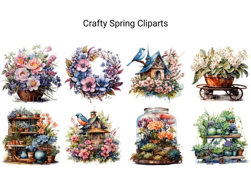 Crafty Spring Clipart - CraftNest