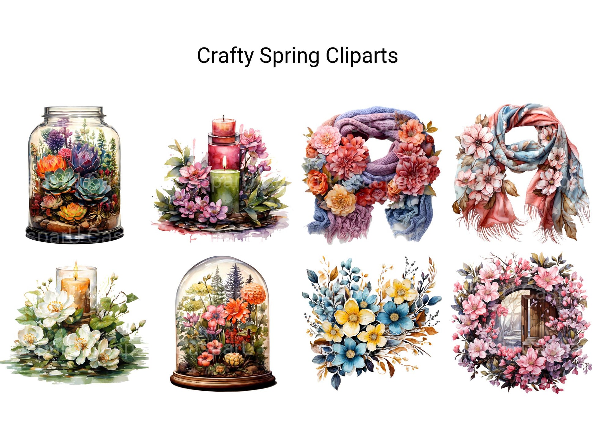 Crafty Spring Clipart - CraftNest