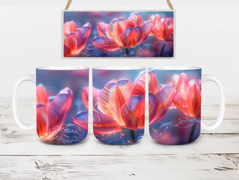 Flower Tulips 2 Mug Wrap - CraftNest