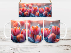 Flower Tulips 2 Mug Wrap - CraftNest