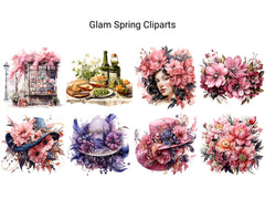 Glam Spring Clipart - CraftNest