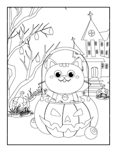 Kids Halloween Ghost Coloring Book - CraftNest - Digital Crafting and Art