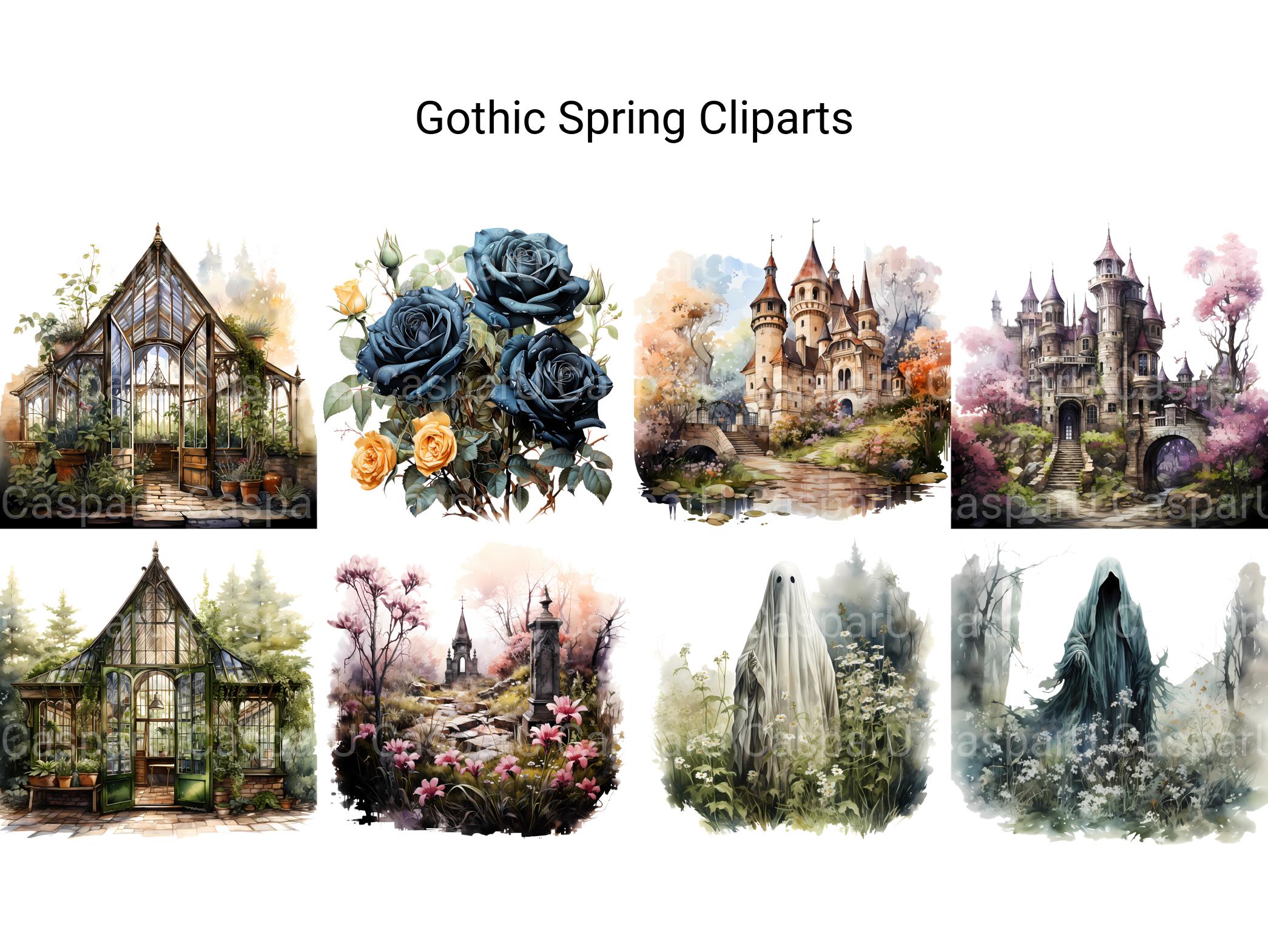 Gothic Spring Clipart - CraftNest