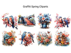 Graffiti Spring Clipart - CraftNest