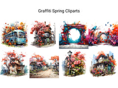 Graffiti Spring Clipart - CraftNest