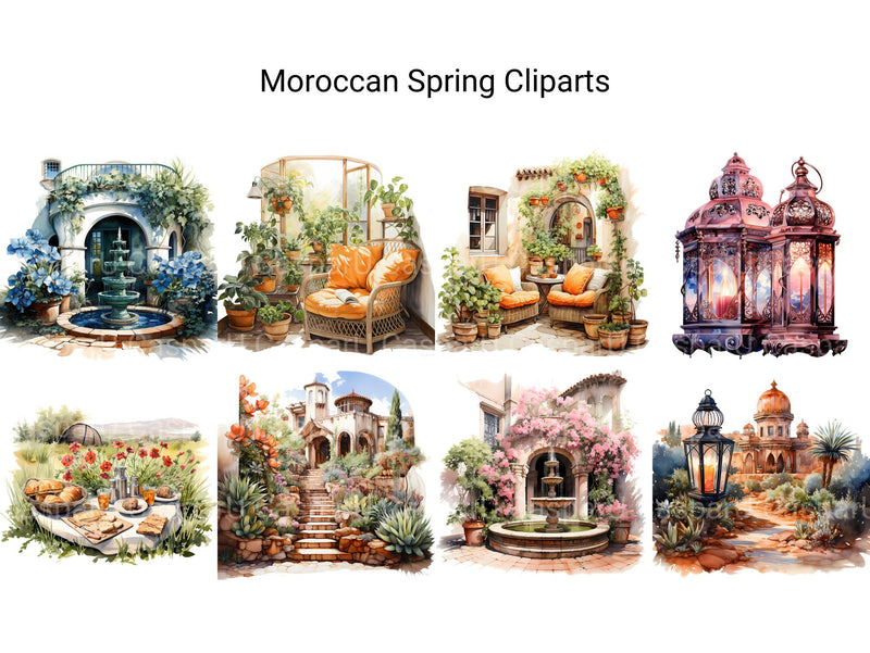 Moroccan Spring Clipart - CraftNest