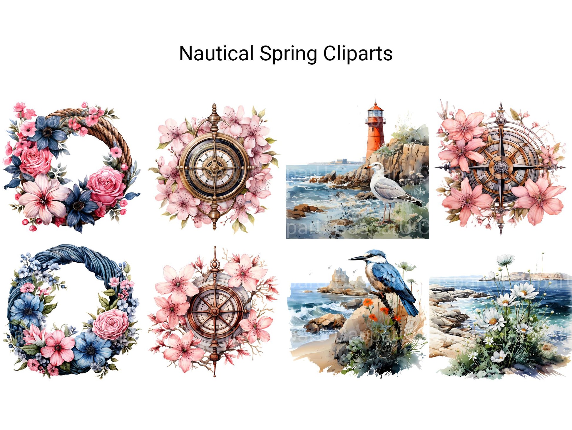 Nautical Spring Clipart - CraftNest