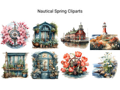 Nautical Spring Clipart - CraftNest