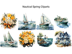 Nautical Spring Clipart - CraftNest