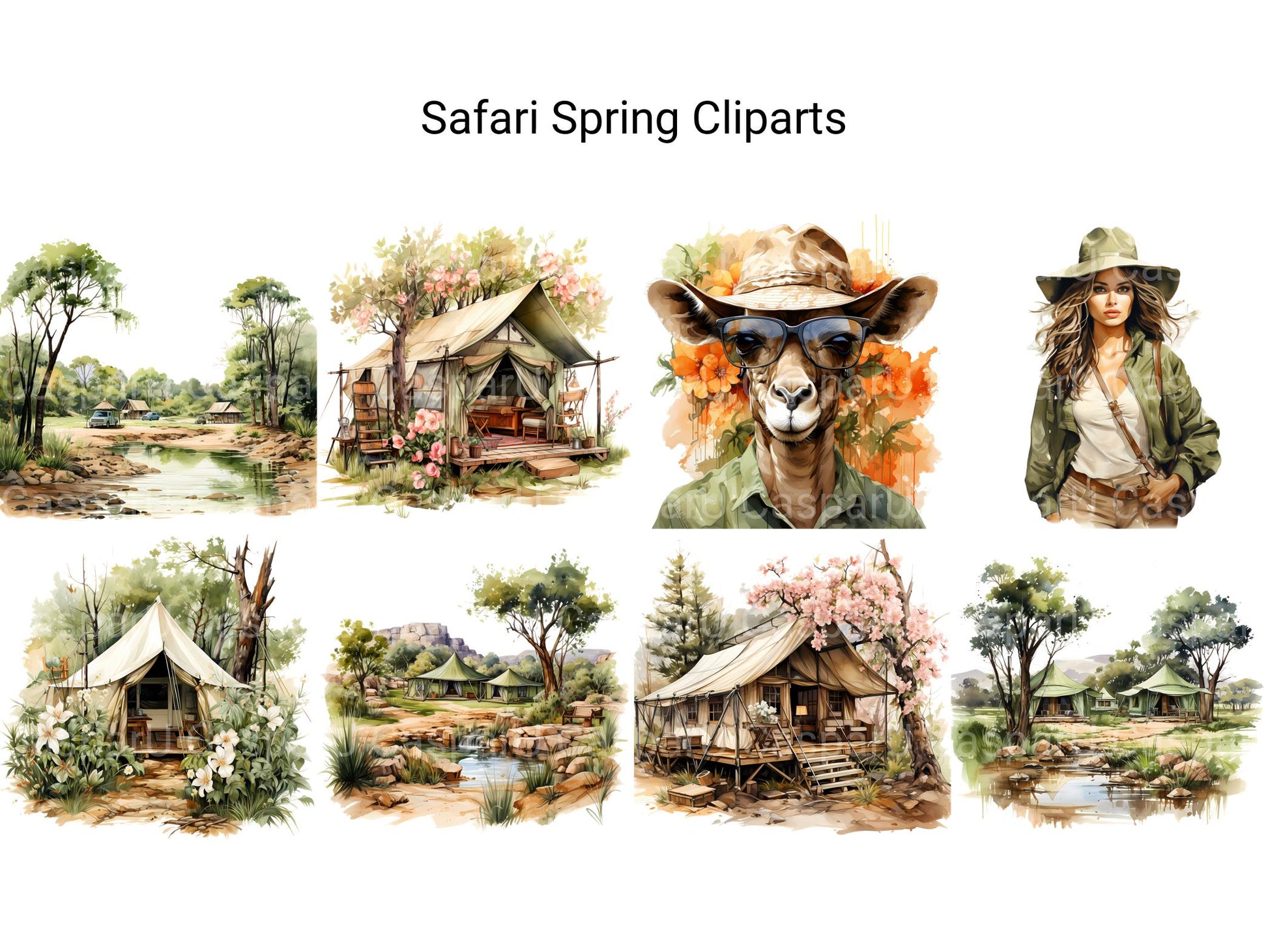 Safari Spring Clipart - CraftNest