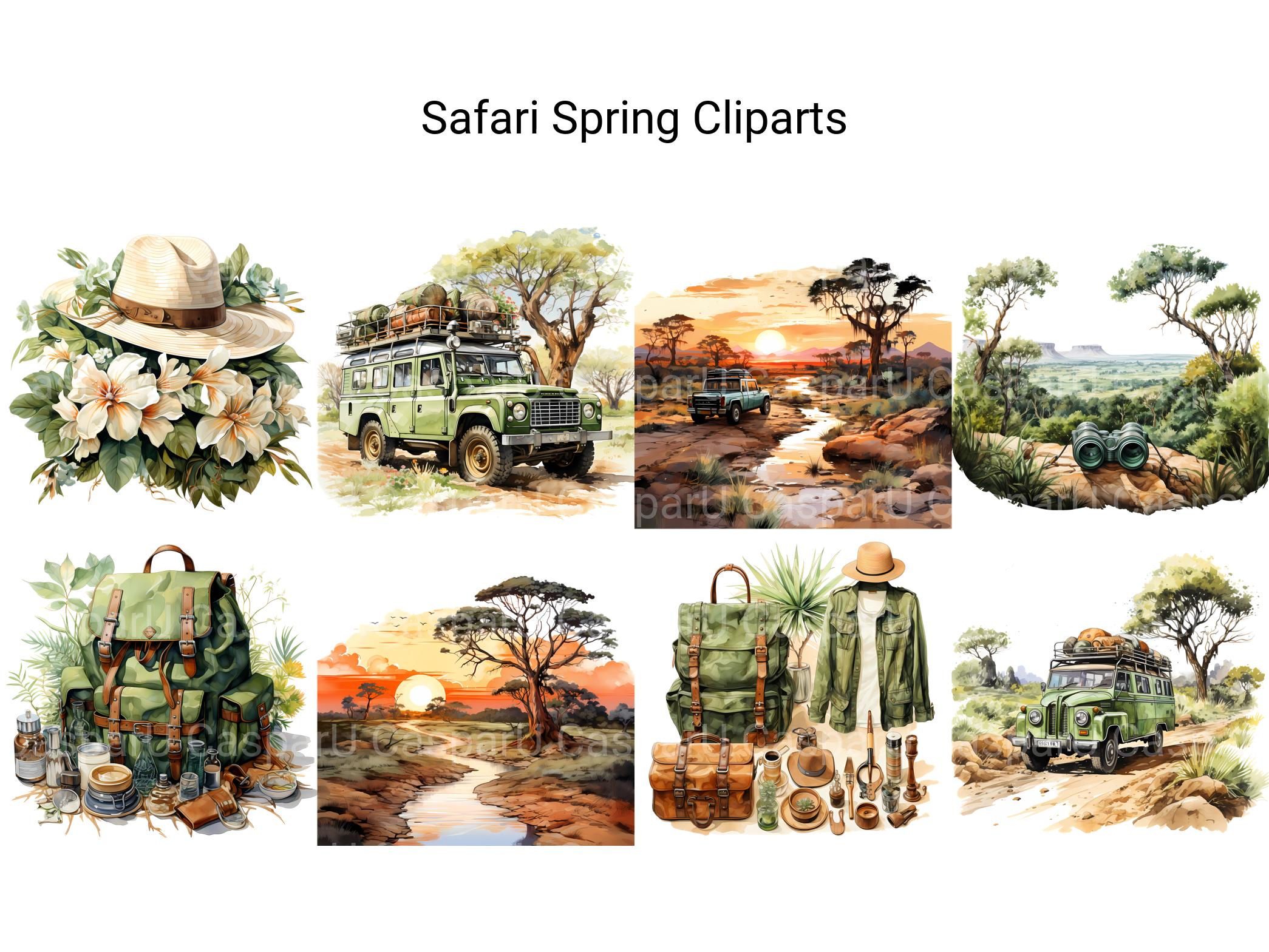 Safari Spring Clipart - CraftNest