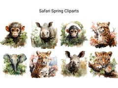 Safari Spring Clipart - CraftNest