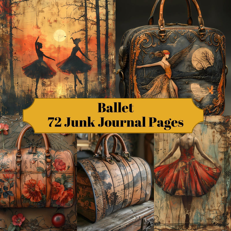 Ballet Junk Journal Pages - CraftNest - Digital Crafting and Art