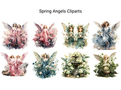 Spring Angels Clipart - CraftNest