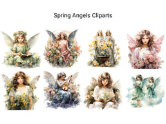 Spring Angels Clipart - CraftNest