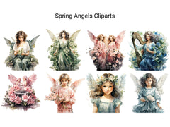 Spring Angels Clipart - CraftNest