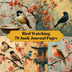 Bird Watching Junk Journal Pages - CraftNest - Digital Crafting and Art