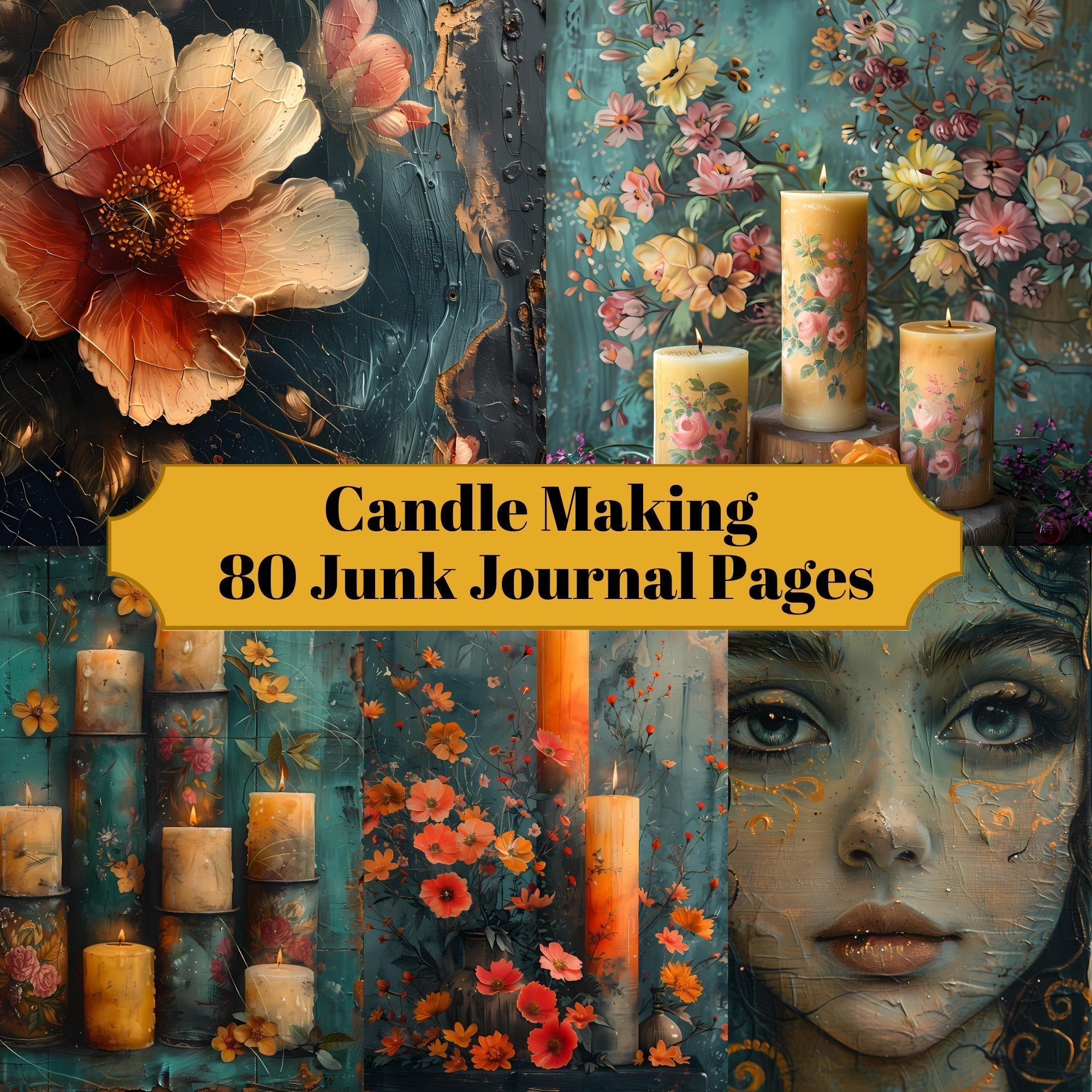 Candle Making Junk Journal Pages
