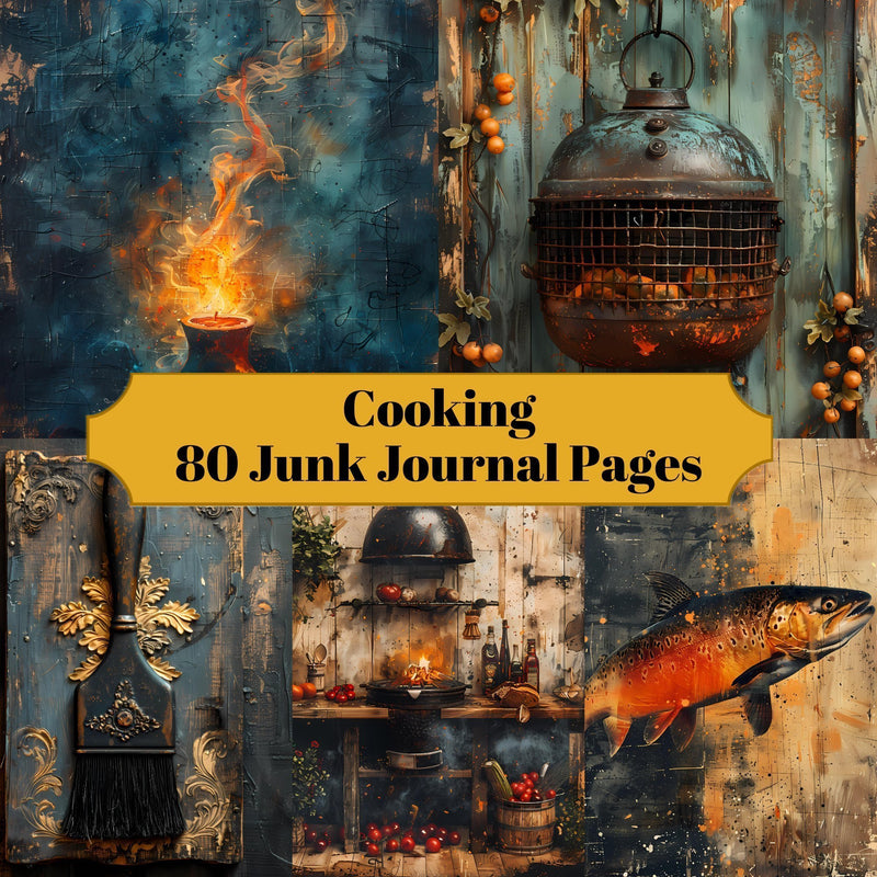 Cooking Junk Journal Pages - CraftNest - Digital Crafting and Art