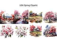 USA Spring Clipart - CraftNest