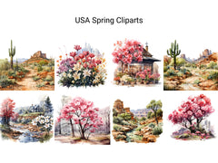 USA Spring Clipart - CraftNest