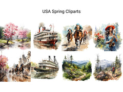 USA Spring Clipart - CraftNest