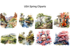 USA Spring Clipart - CraftNest