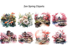 Zen Spring Clipart - CraftNest