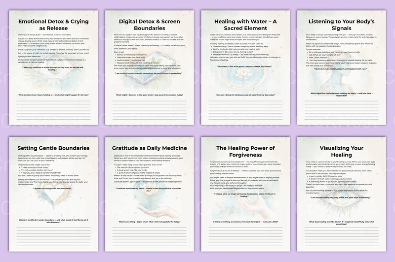 Natural Healing Guidance Planner - CraftNest - Digital Crafting and Art