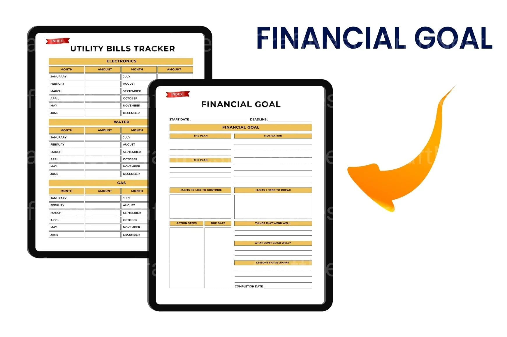 Savings Expense Tracker Tool - CraftNest - Digital Crafting and Art